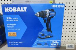 Kobalt...1/2...inch drill/driver kit and 1/2 inch hammer drill/driver, tool only