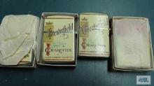 Chesterfield and L& M lighters.