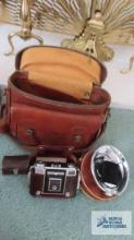 Zeiss Ikon Contessa camera with bag and accessories