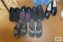 men's sandals and shoes mostly size 9