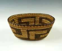 Small but very nice 5 3/8" long by 2 1/4" tall tightly woven Pima Basket in excellent condition.