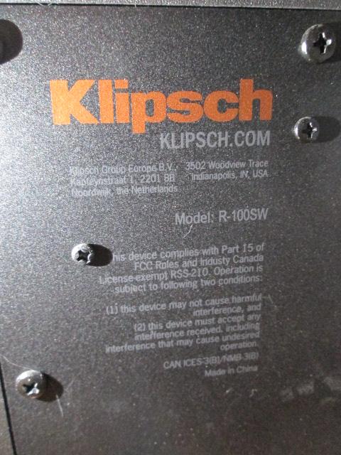 ES-350 Soundbar, Klipsch R-100SW Subwoofer, Pair of Boston Speakers and