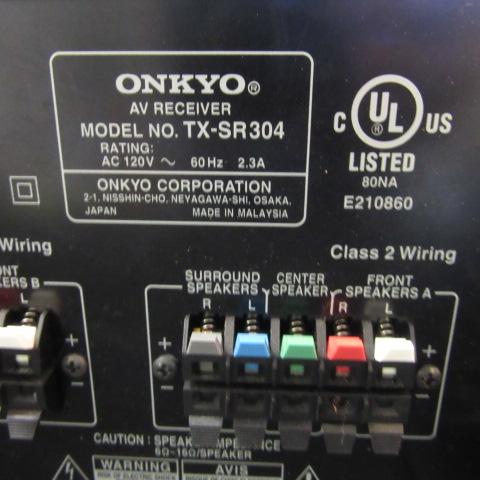 Onkyo TX-SR304 AV Receiver