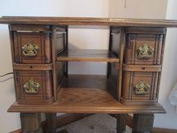 Vintage Oak Sewing Cabinet