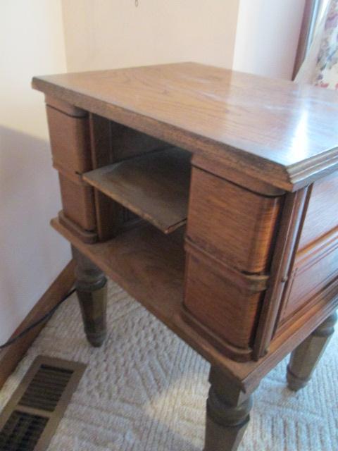 Vintage Oak Sewing Cabinet