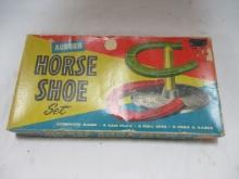 Vintage Auburn Horse Shoe Set in Original Box