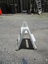 White Plastic 2-Step Stool