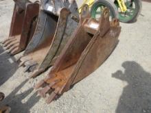 Lot Of 12" Backhoe Tooth Bucket,