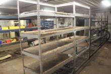 (5) 2' x 4' x 77' Metal Wire Shelving Units & Contents