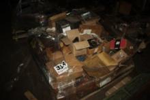 Pallet w/Assortment of Parts for HMC Carriage, Bearings, Chain Connector Li