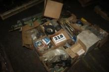 Pallet w/An Assortment of Parts Pertaining to Mill Equipment