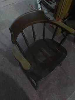 Vintage Maple Barrell Back Side Chair