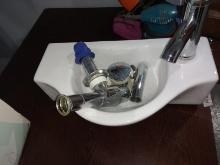 BL-Porcelain Small Bathroom/Powder Room Sink