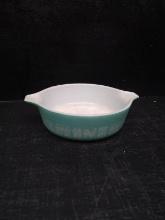 Vintage Pyrex Baking Dish-Turquoise Blue Amish Butterprint