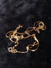 14 kt Gold Scrap Necklaces (broken) -1.6g
