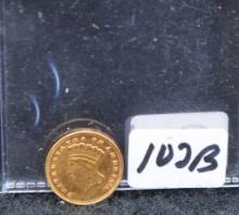 1887 $1 TYPE 3 GOLD COIN