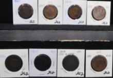 8 MIXED DATE LARGE CENTS