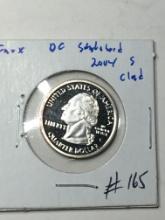 2004 S Washington D C Silver / Clad Proof Quarter 