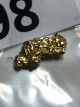 .351 Grams #6 Mesh Alaskan Natural Placer Gold Nugget 