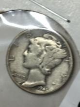 1945 P Silver Mercury Dime 