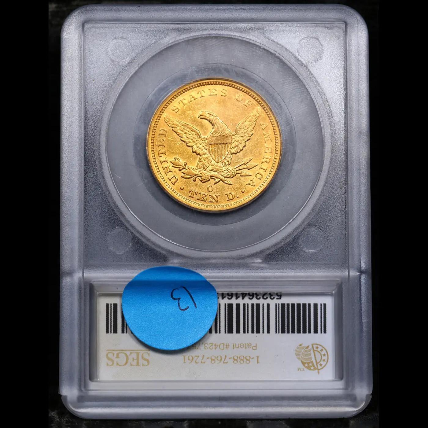 ***Auction Highlight*** 1843-o Gold Liberty Eagle 10 Graded au58+ By SEGS (fc)
