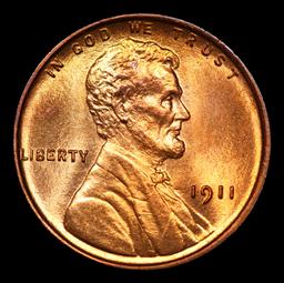 ***Auction Highlight*** 1911-p Lincoln Cent Near Top Pop! 1c Graded ms67+ rd By SEGS (fc)