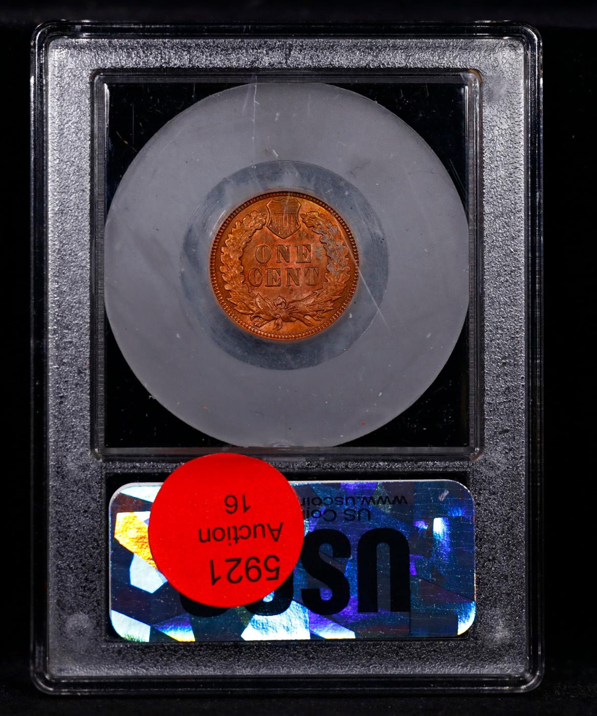 ***Auction Highlight*** 1889 Indian Cent 1c Graded Gem+ Unc RD By USCG (fc)