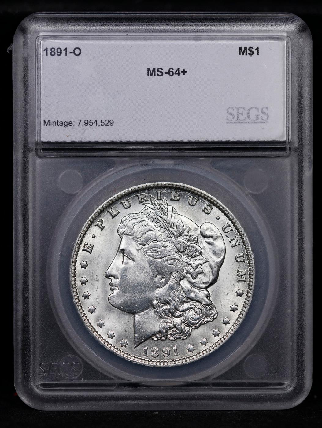 ***Auction Highlight*** 1891-o Morgan Dollar 1 Graded ms64+ By SEGS (fc)