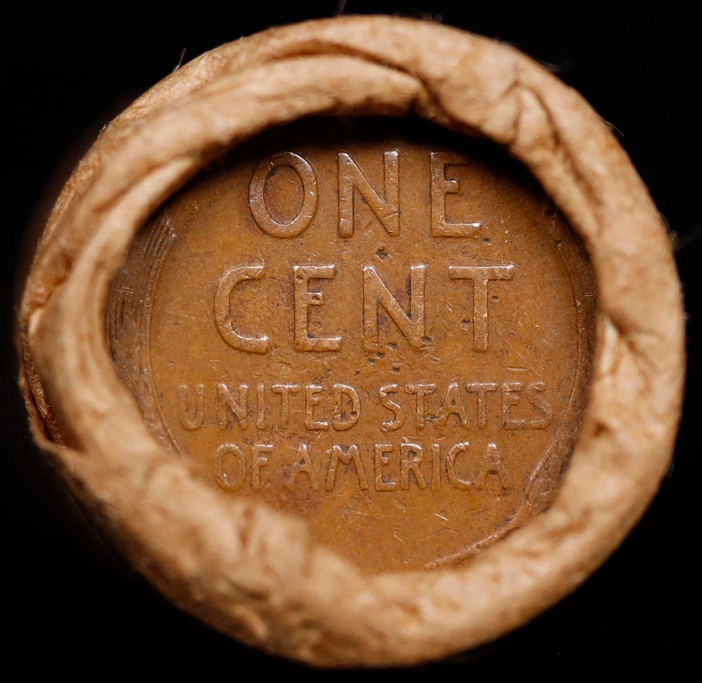 Lincoln Wheat Cent 1c Mixed Roll Orig Brandt McDonalds Wrapper, 1911-p end, Wheat other end