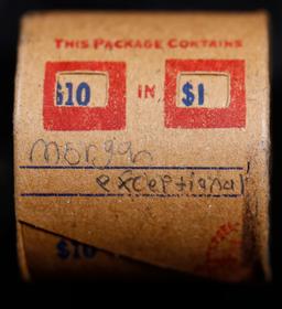 High Value! - Covered End Roll - Marked " Morgan Exceptional" - Weight shows x10 Coins (FC)