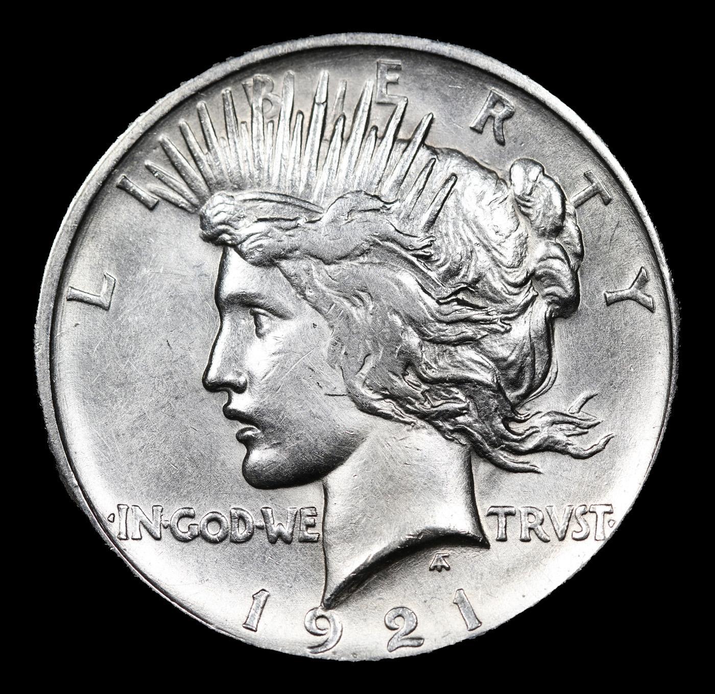 ***Auction Highlight*** 1921-p Peace Dollar 1 Graded Select Unc By USCG (fc)