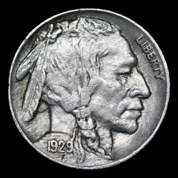 1929-p Buffalo Nickel 5c Grades Select Unc