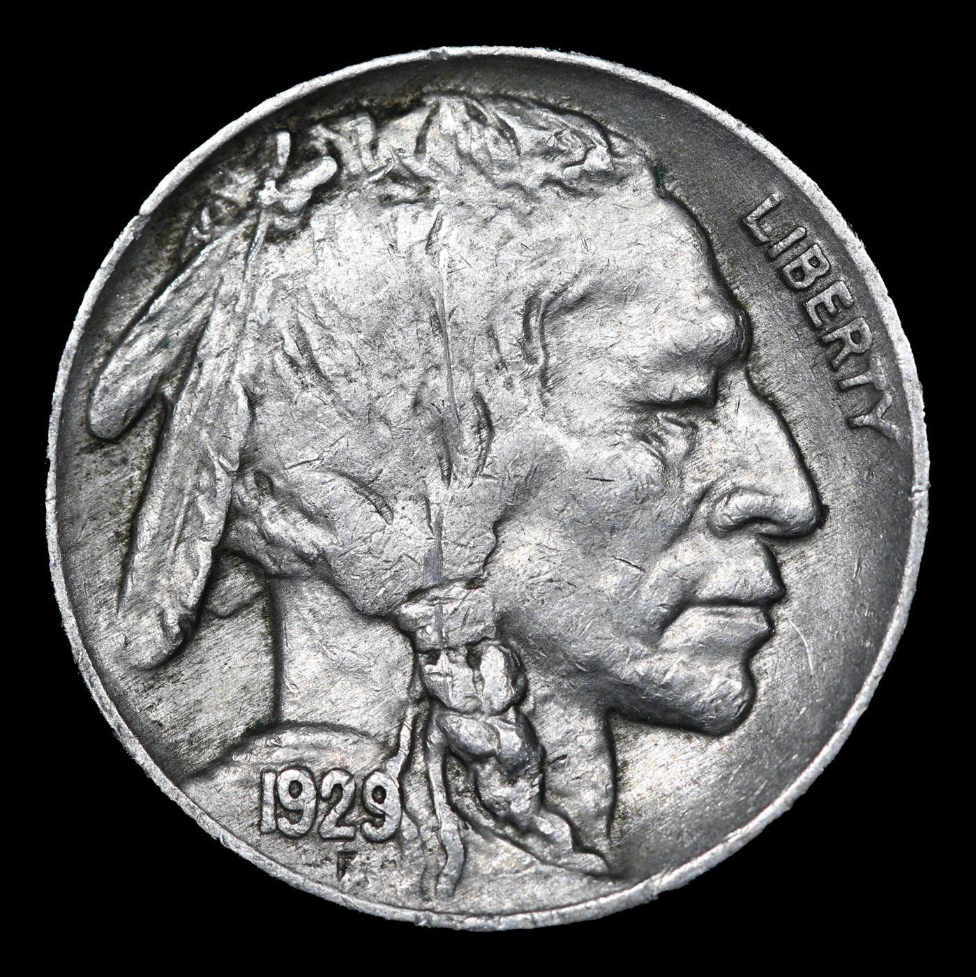 1929-p Buffalo Nickel 5c Grades Select Unc