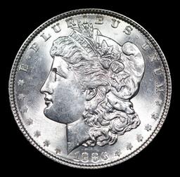 1886-p Morgan Dollar 1 Grades GEM+ Unc