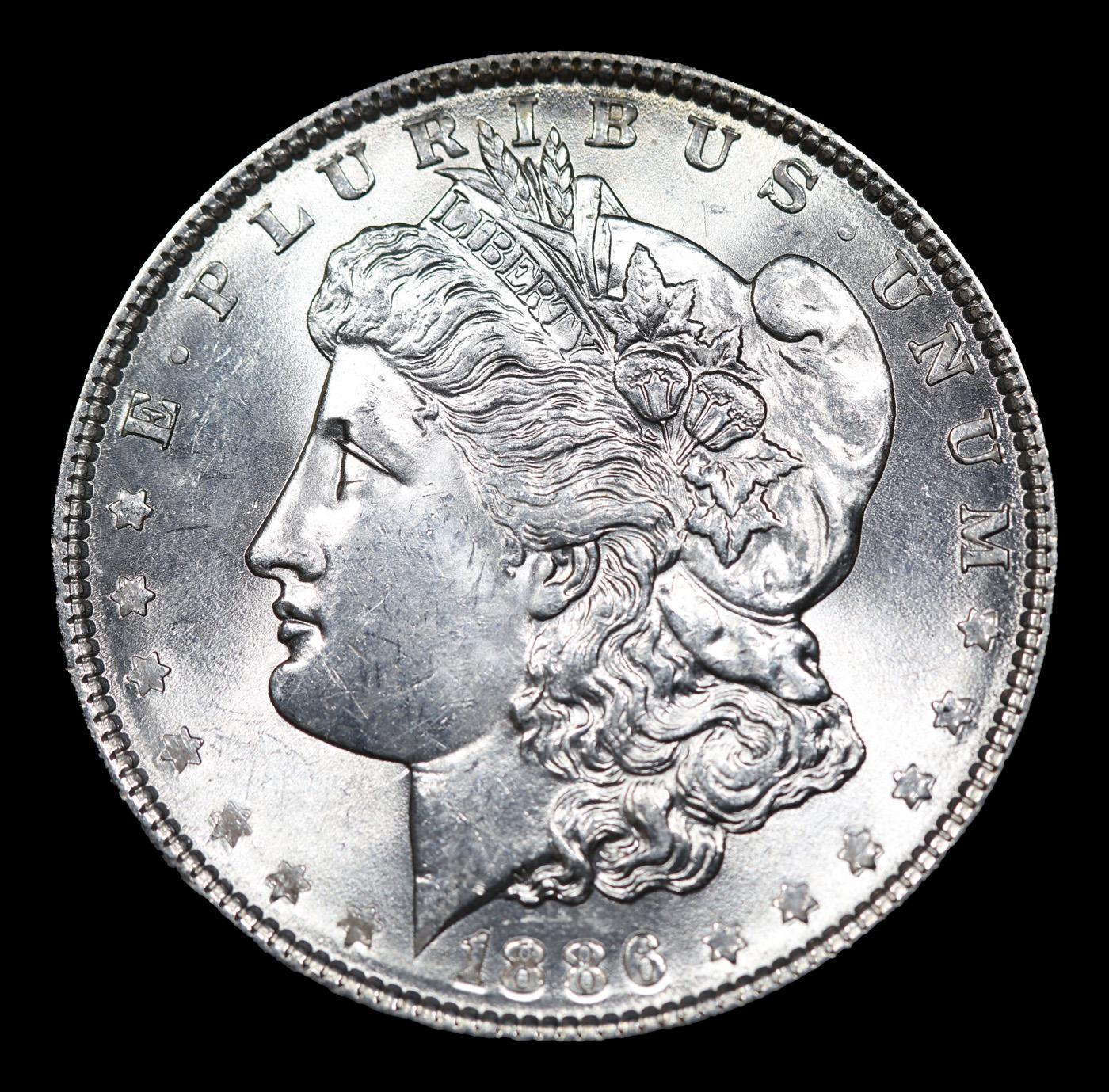 1886-p Morgan Dollar 1 Grades GEM+ Unc