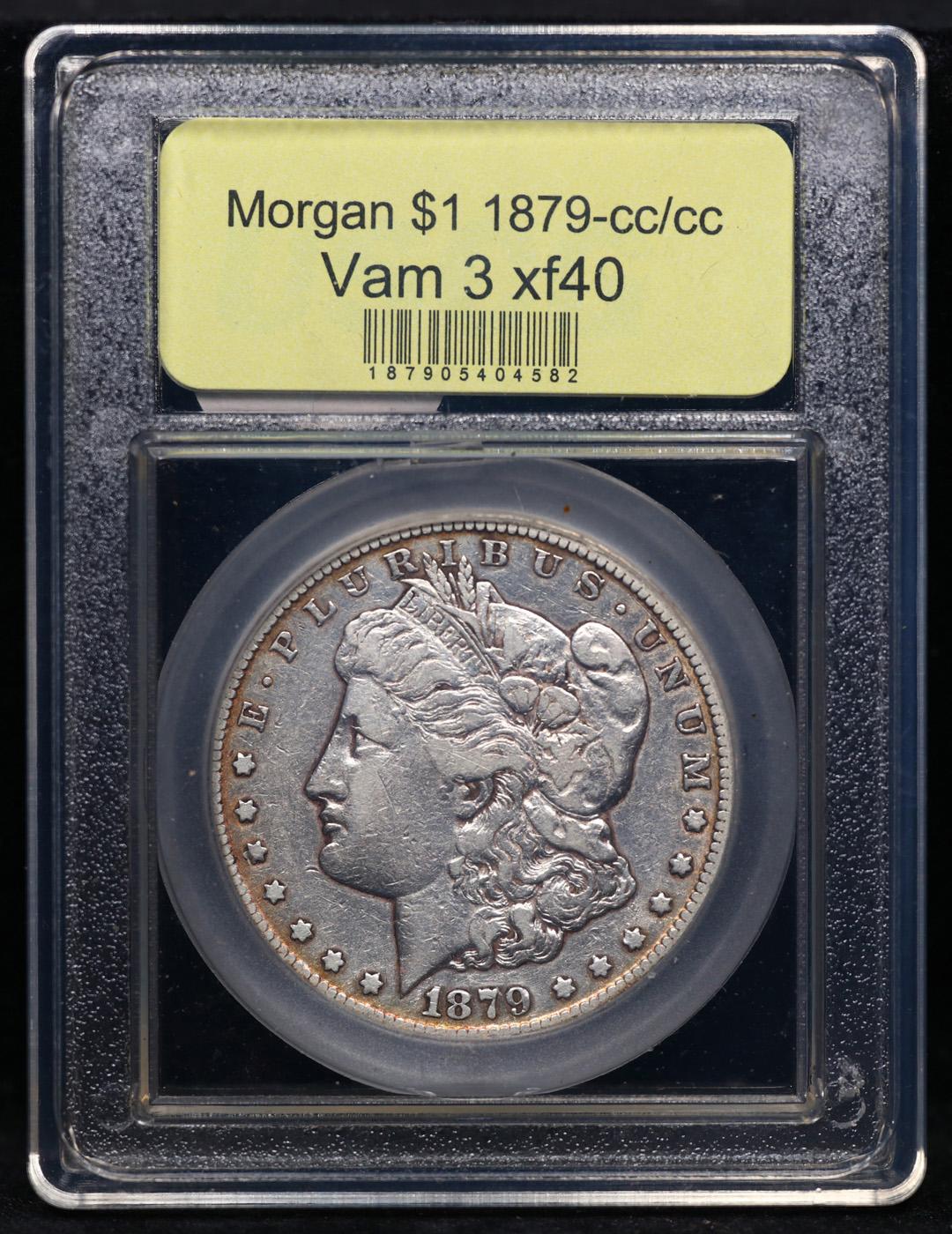 1879-cc/cc Morgan Dollar VAM-3 Top 100 1 Graded xf BY USCG