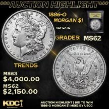 ***Auction Highlight*** 1886-o Morgan Dollar $1 Graded Select Unc BY USCG (fc)