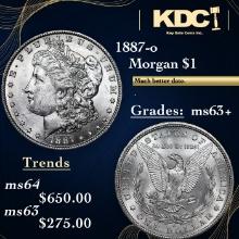 1887-o Morgan Dollar 1 Grades Select+ Unc