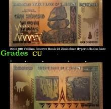 2008 100 Trillion Reserve Bank Of Zimbabwe Hyperinflation Note Grades Brilliant Uncirculated