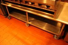 Stainles 72" Equipment Stand on Castors