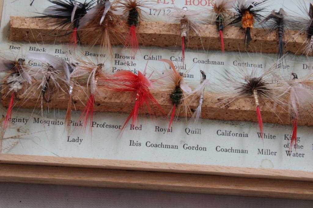 Fishing Lures & Tackle Trylon Flies in Wooden Box