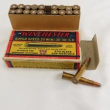 20 Vtg Winchester Super Speed WIN 30-30 Cartridges