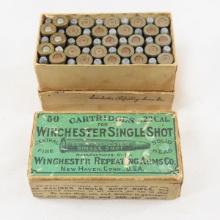 50 Antique Winchester .22WCF Cartridges