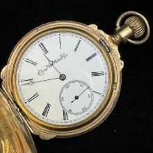 Circa 1897 17-jewel Elgin model 6 covered pocket watch