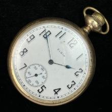 Circa 1923 15-jewel Elgin model 7 open face pocket watch