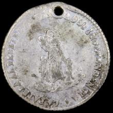 1854 Mexico silver constitutional medal