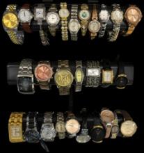 Lot of 28 new & like-new better wristwatches