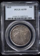 1835 Bust Half Dollar PCGS AU-55