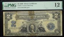 1899 $2 Porthole Silver Certificate E16527502 PMG12F