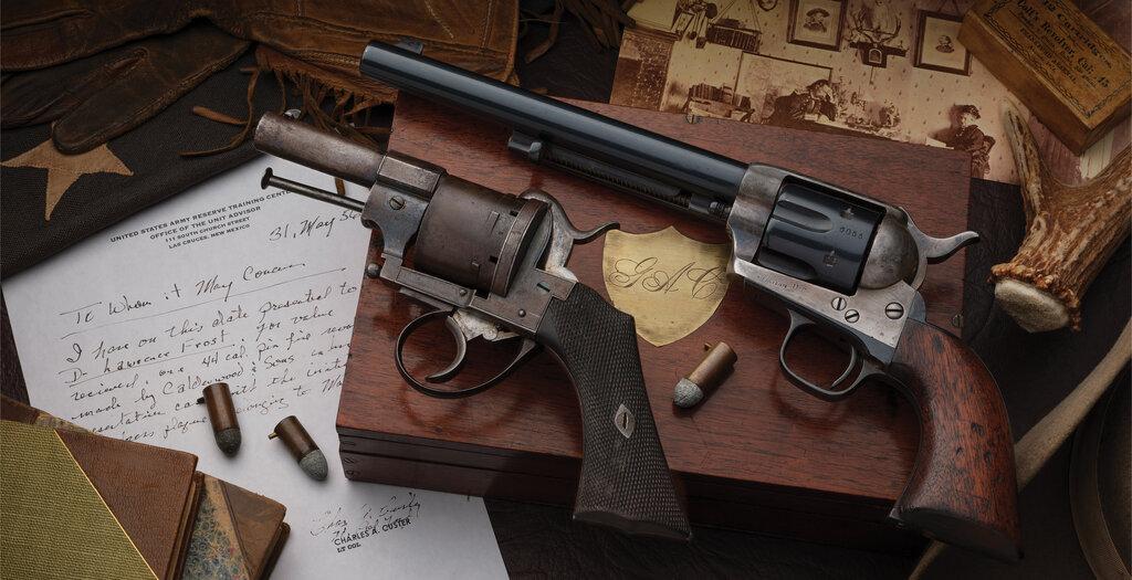 Calderwood & Son Pinfire Revolver with "G.A.C." Inscribed Case